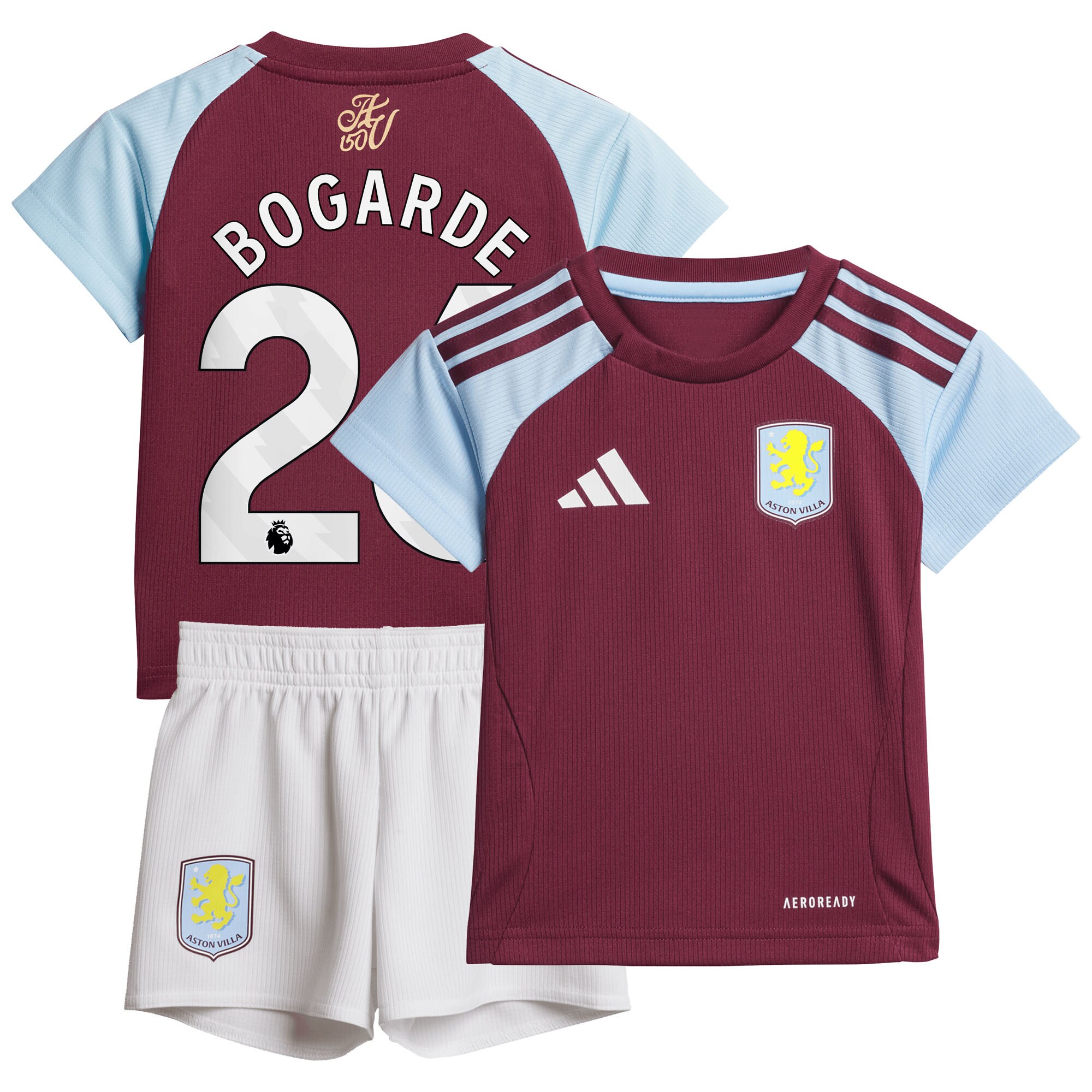 aston villa adidas home baby kit 2024-25 with bogarde 26 printing Collection | Official Aston Villa Shirts