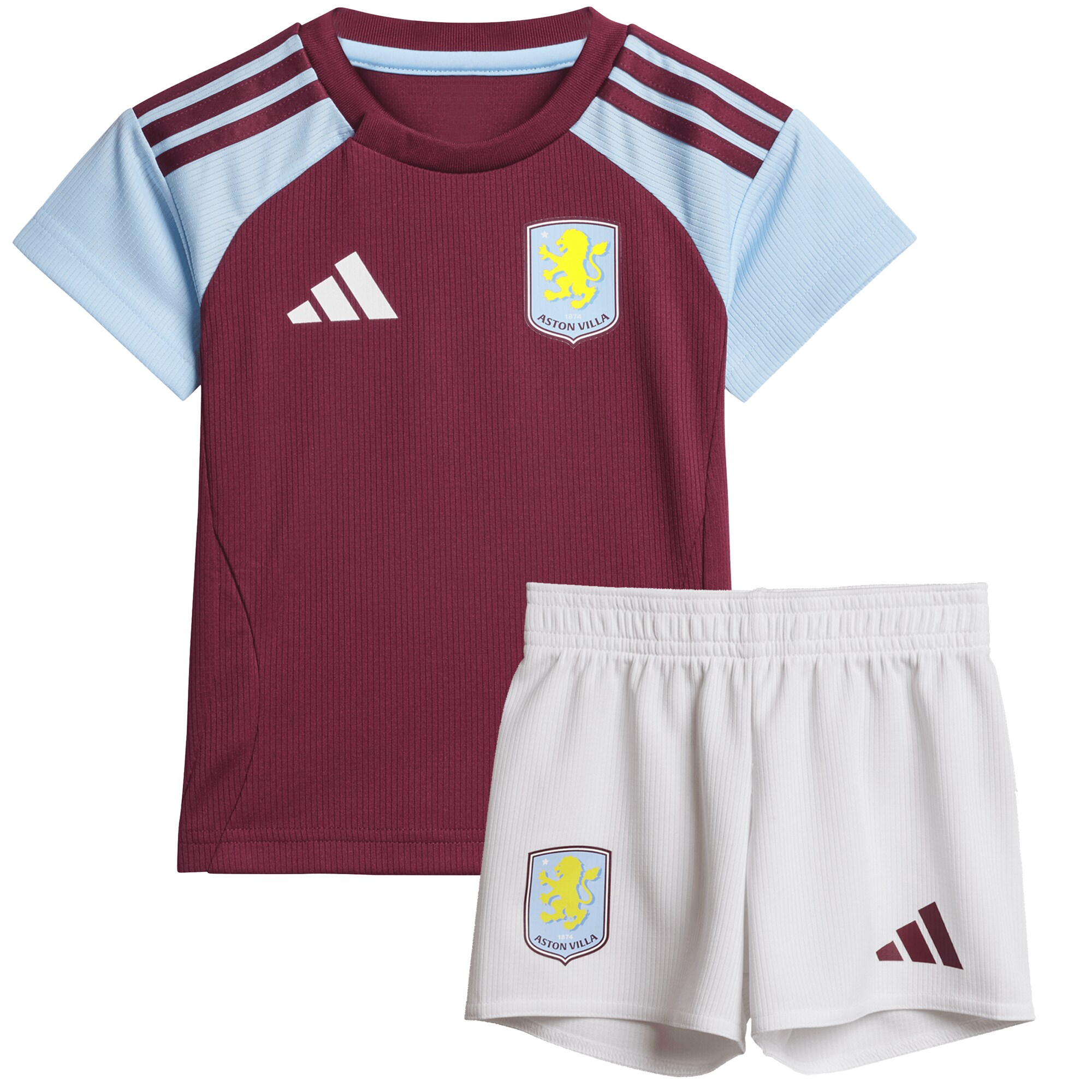 aston villa adidas home baby kit 2024-25 with custom printing Collection | Official Aston Villa Shirts