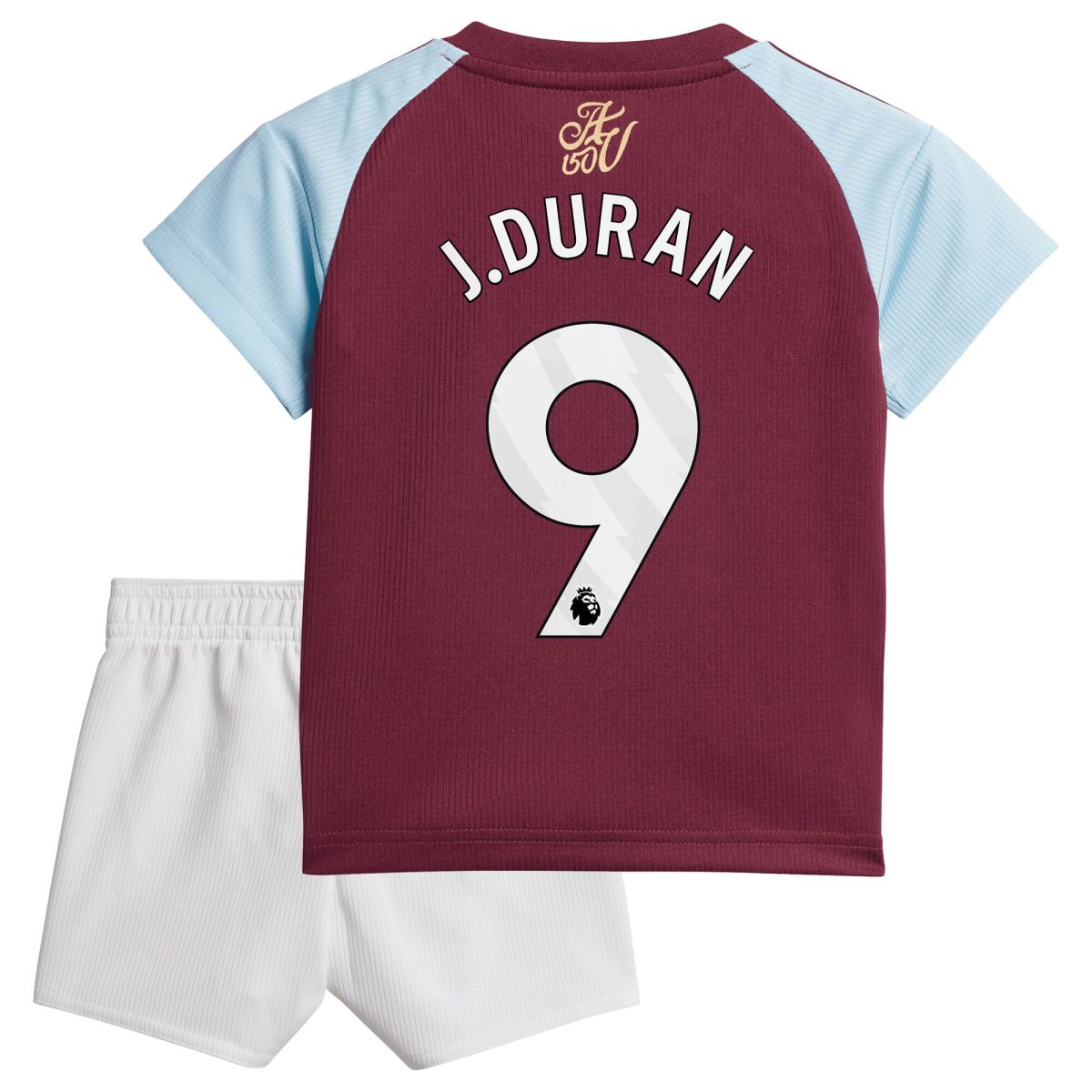 aston villa adidas home baby kit 2024-25 with j.duran 9 printing Collection | Official Aston Villa Shirts