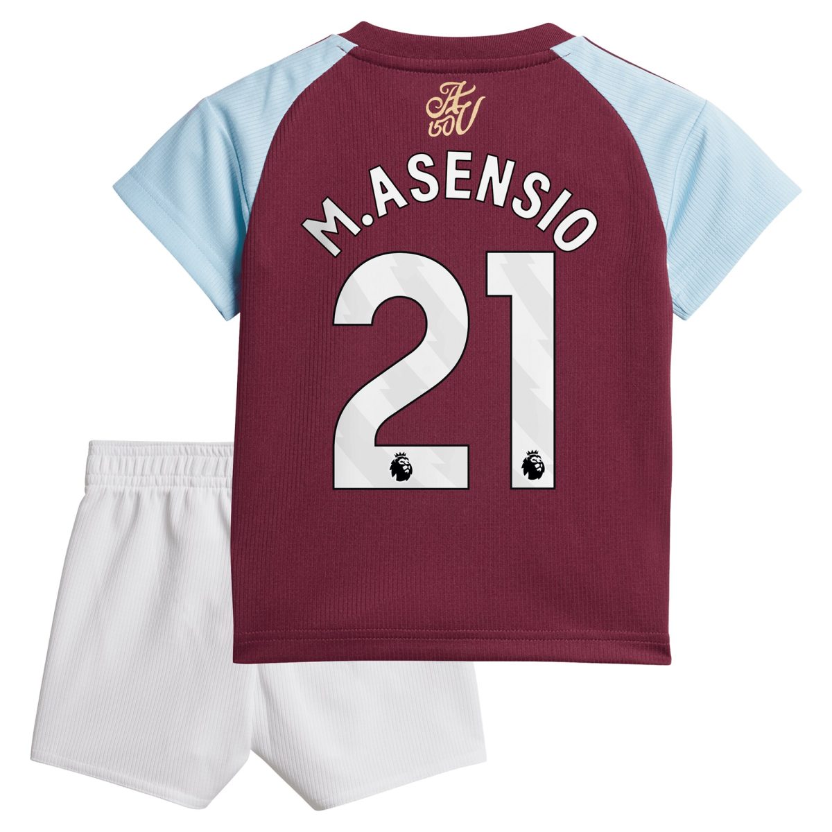 aston villa adidas home baby kit 2024-25 with m.asensio 21 printing Collection | Official Aston Villa Shirts