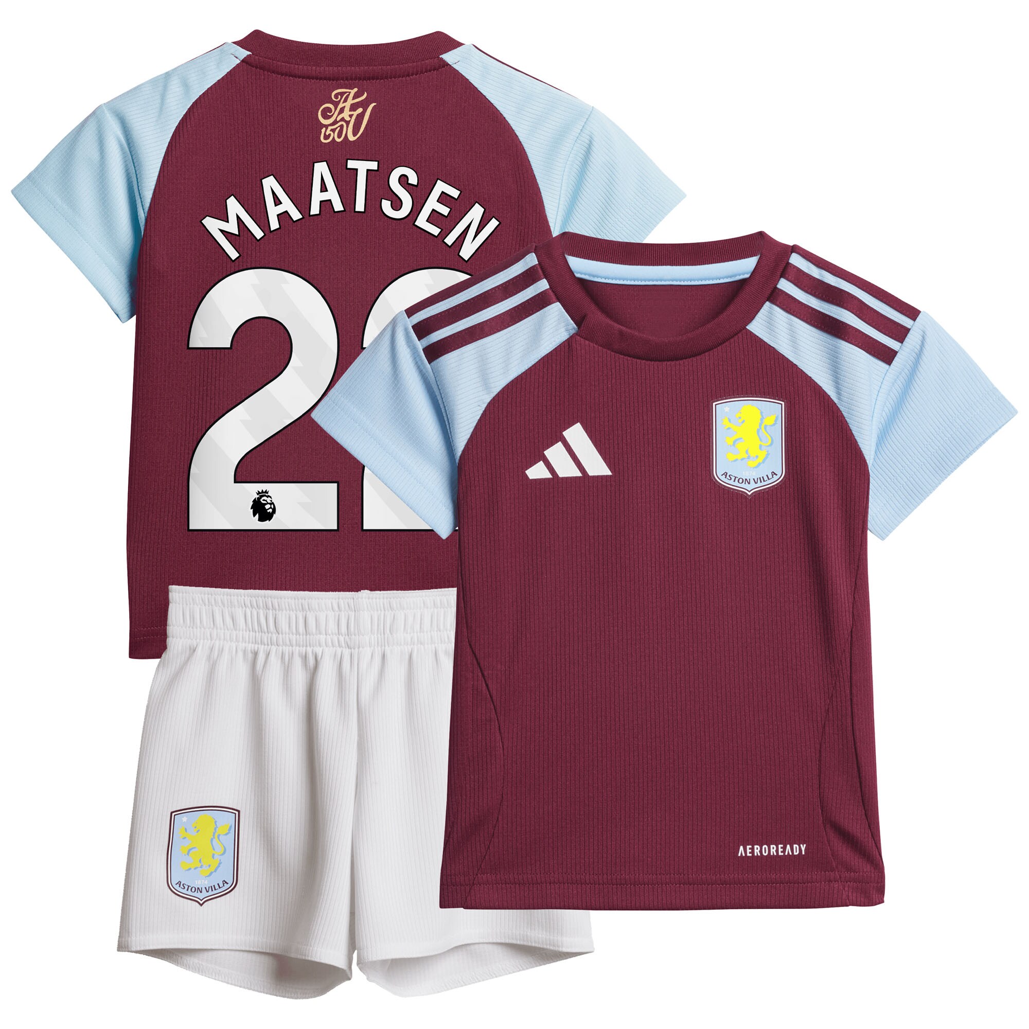 aston villa adidas home baby kit 2024-25 with maatsen 22 printing Collection | Official Aston Villa Shirts