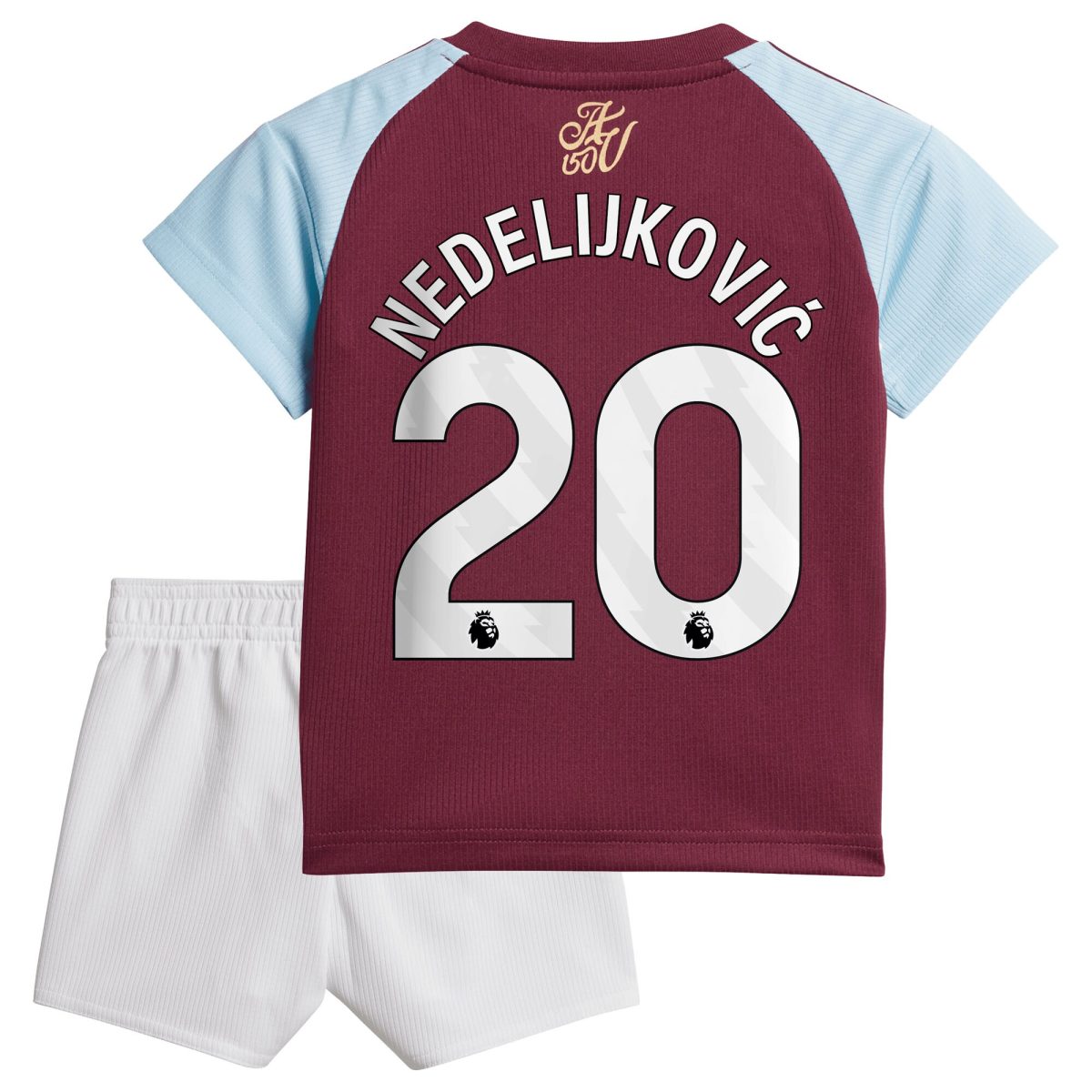 aston villa adidas home baby kit 2024-25 with nedeljković 20 printing Collection | Official Aston Villa Shirts
