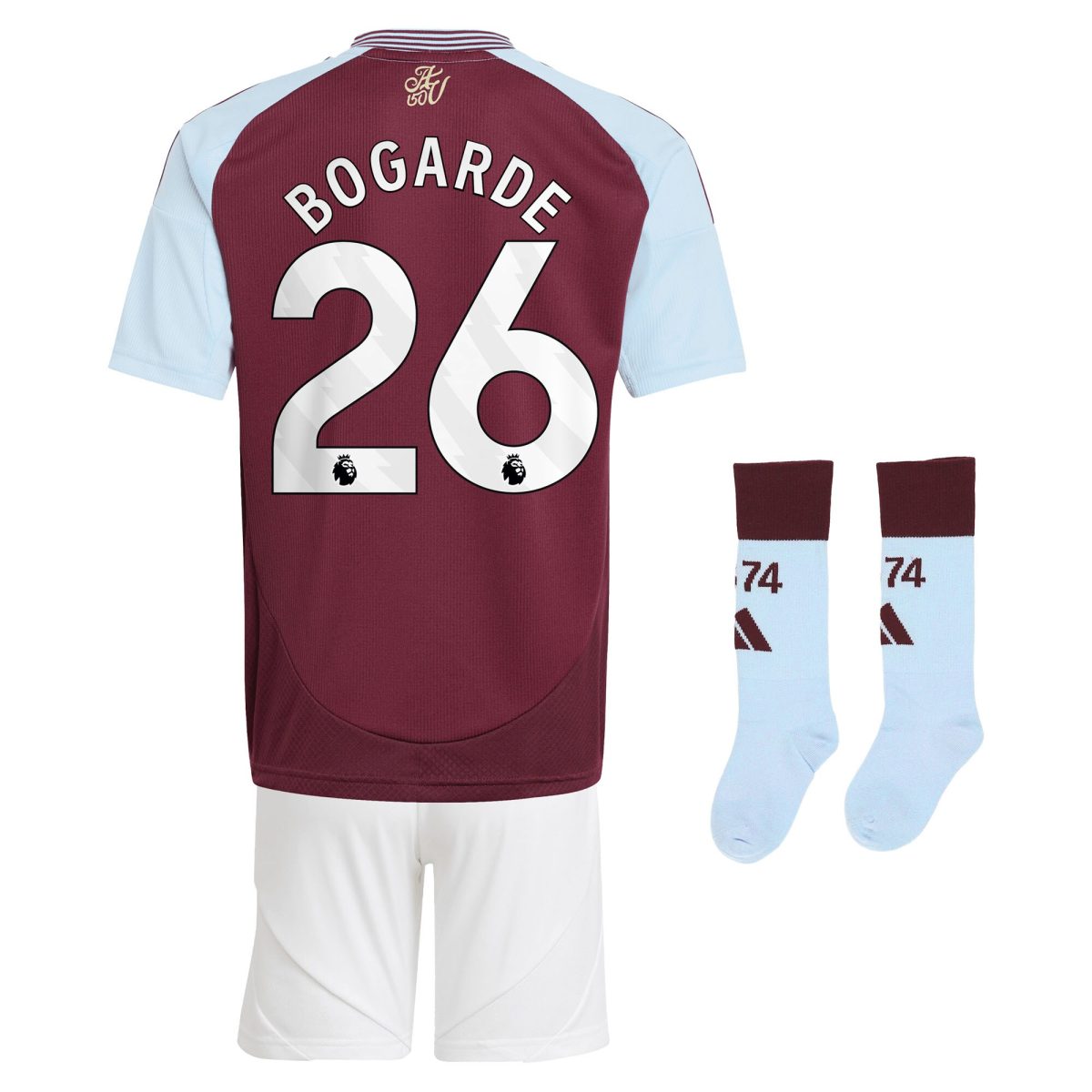 aston villa adidas home mini kit 2024-25 with bogarde 26 printing Collection | Official Aston Villa Shirts
