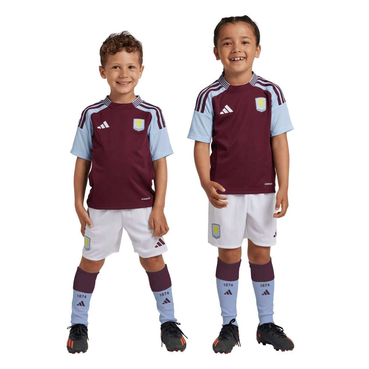 aston villa adidas home mini kit 2024-25 with custom printing Collection | Official Aston Villa Shirts