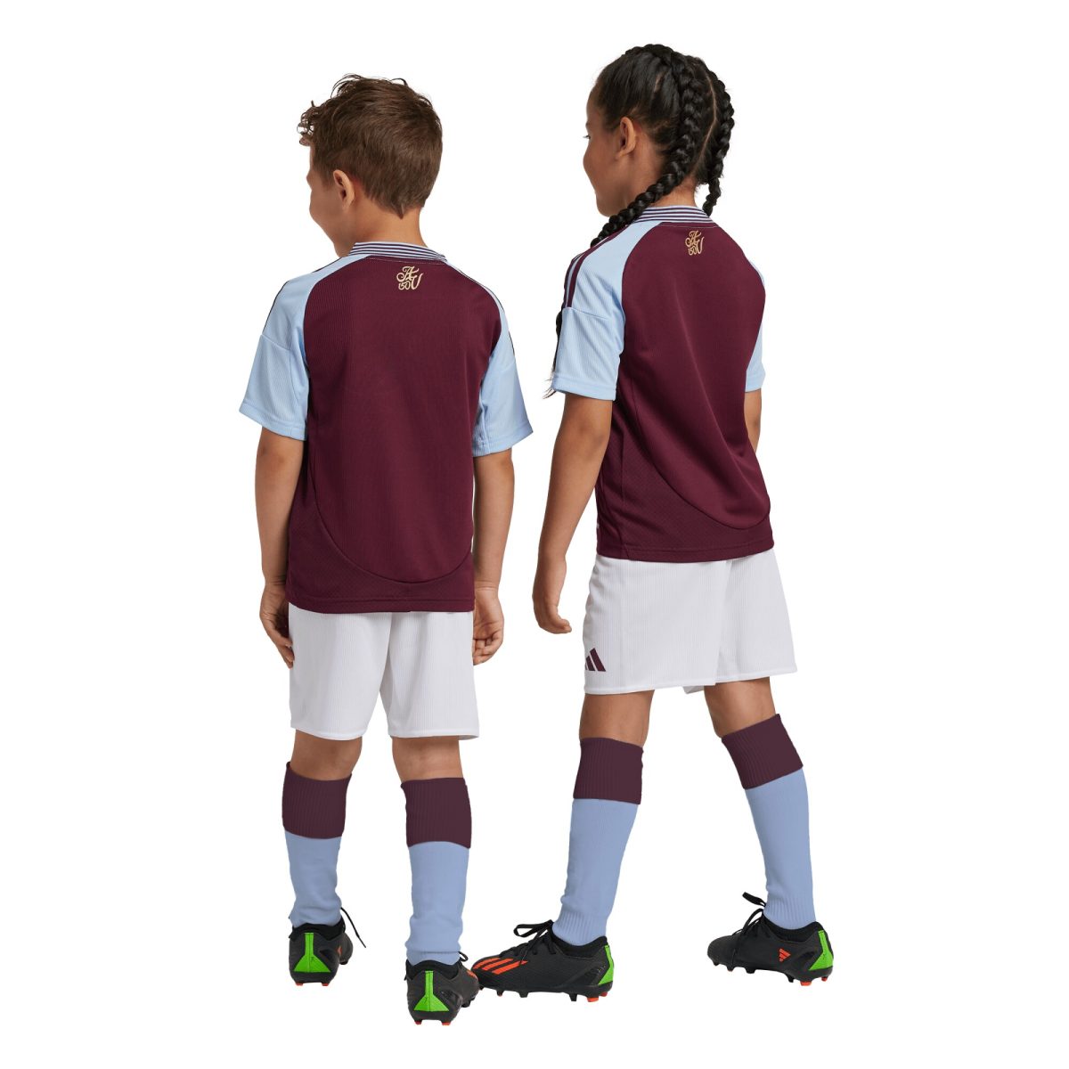 aston villa adidas home mini kit 2024-25 with custom printing Collection | Official Aston Villa Shirts