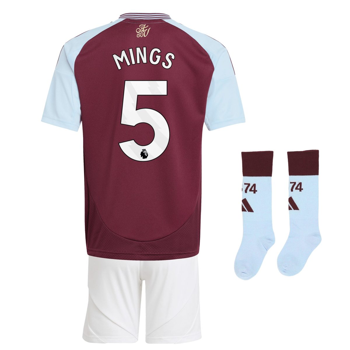 aston villa adidas home mini kit 2024-25 with mings 5 printing Collection | Official Aston Villa Shirts