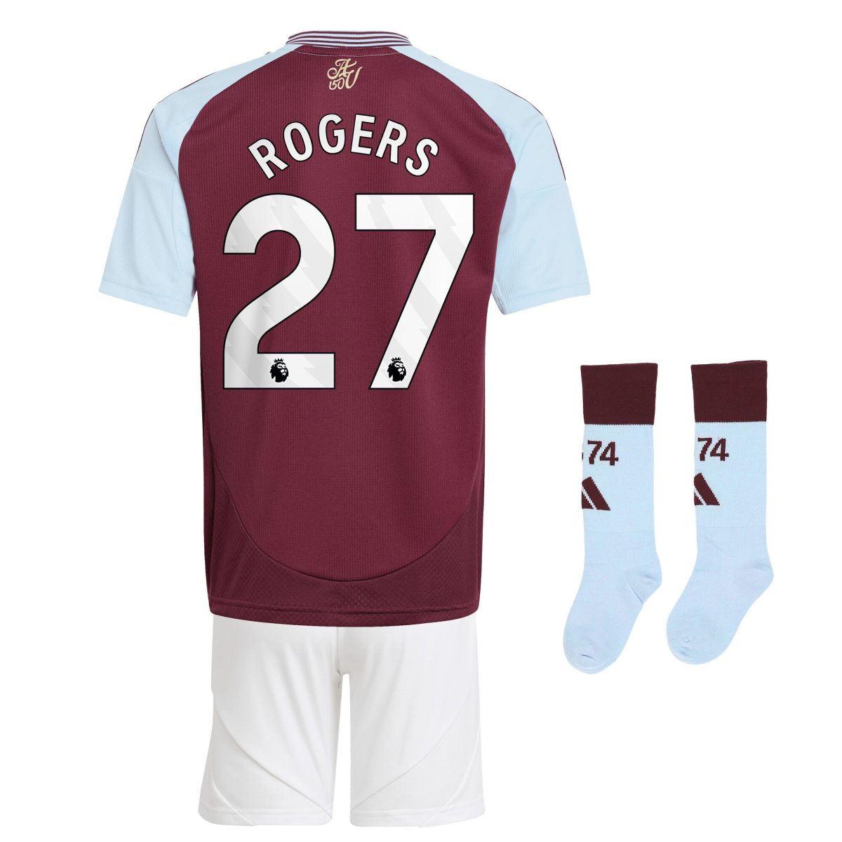 aston villa adidas home mini kit 2024-25 with rogers 27 printing Collection | Official Aston Villa Shirts