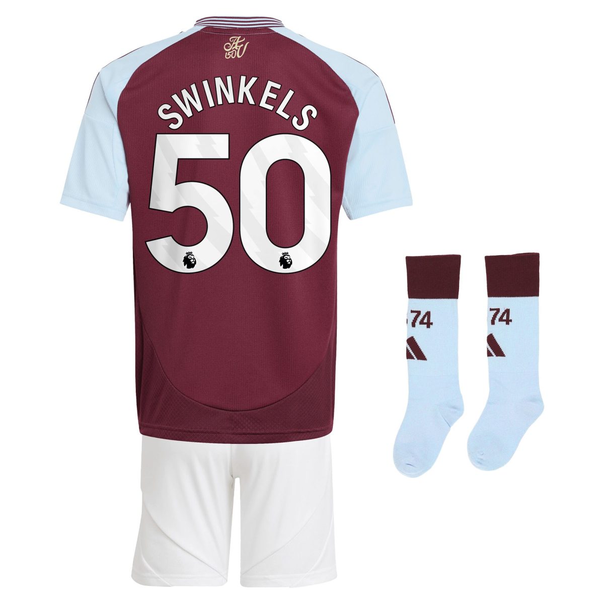 aston villa adidas home mini kit 2024-25 with swinkels 50 printing Collection | Official Aston Villa Shirts