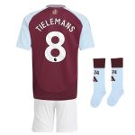 aston villa adidas home mini kit 2024-25 with tielemans 8 printing Collection | Official Aston Villa Shirts