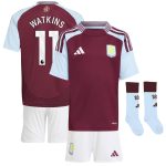 aston villa adidas home mini kit 2024-25 with watkins 11 printing Collection | Official Aston Villa Shirts