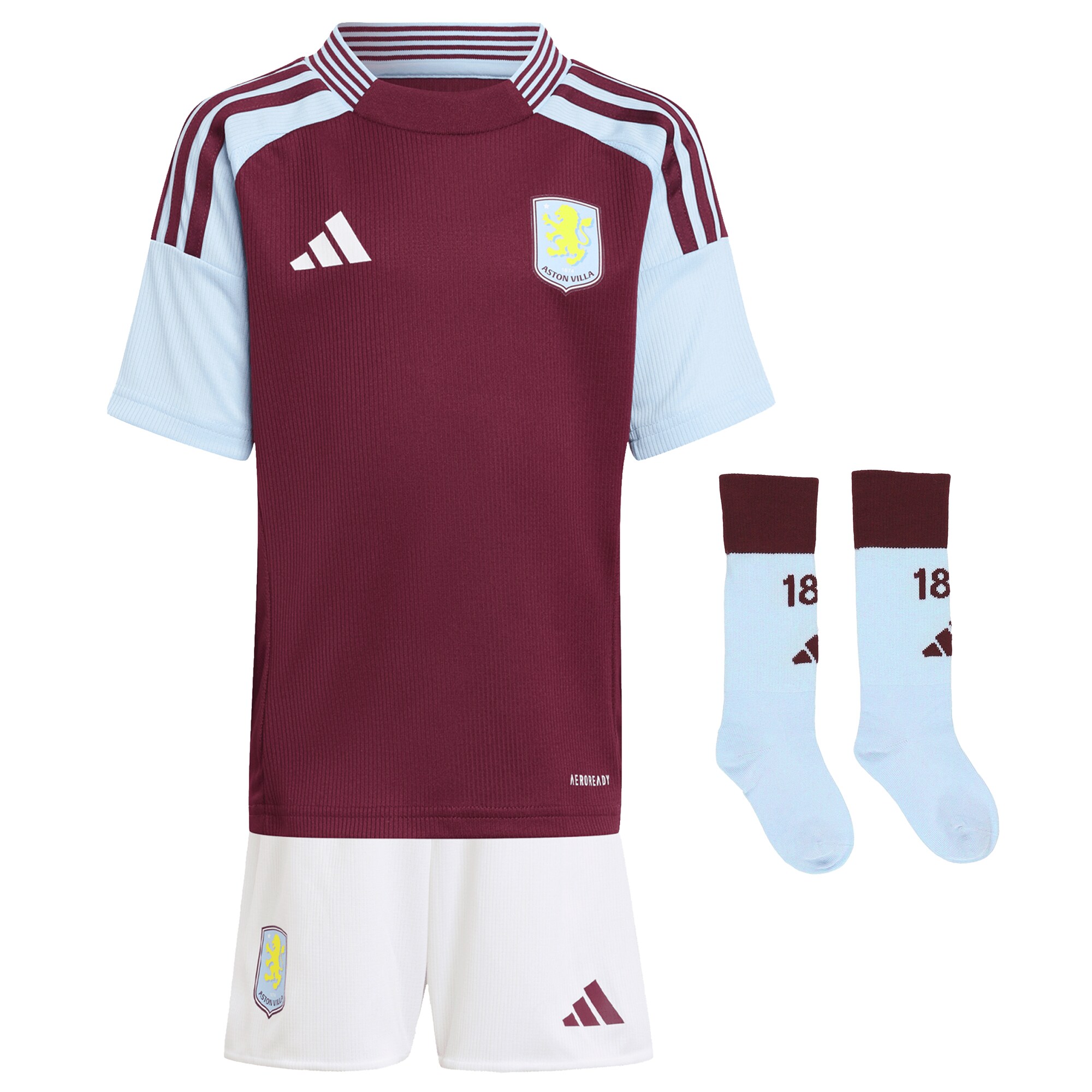aston villa adidas home mini kit 2024-25 with watkins 11 printing Collection | Official Aston Villa Shirts