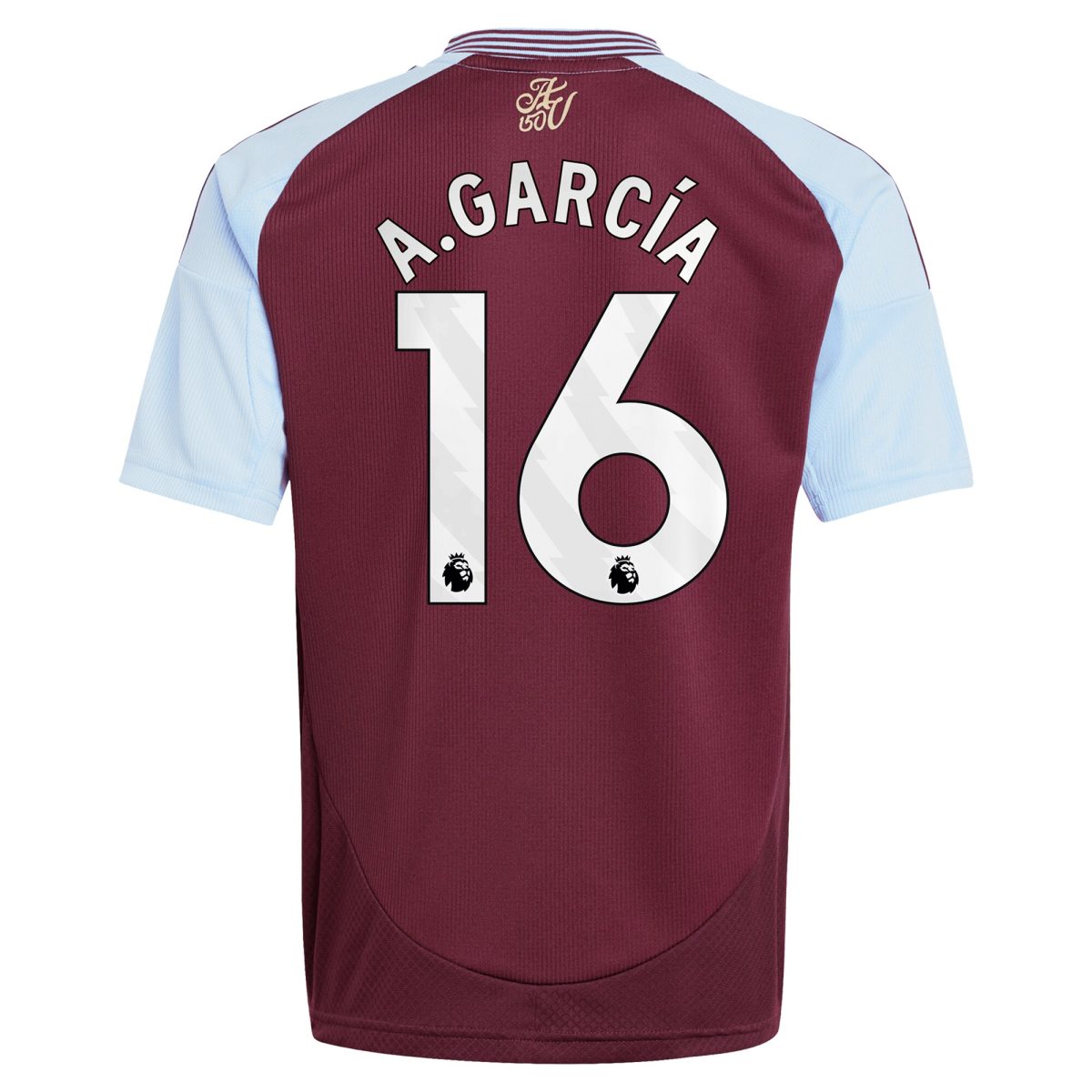 aston villa adidas home shirt 2024-25 – kids with a.garcía 16 printing Collection | Official Aston Villa Shirts