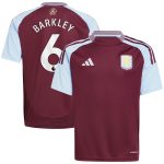 aston villa adidas home shirt 2024-25 – kids with barkley 6 printing Collection | Official Aston Villa Shirts