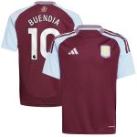 aston villa adidas home shirt 2024-25 – kids with buendia 10 printing Collection | Official Aston Villa Shirts