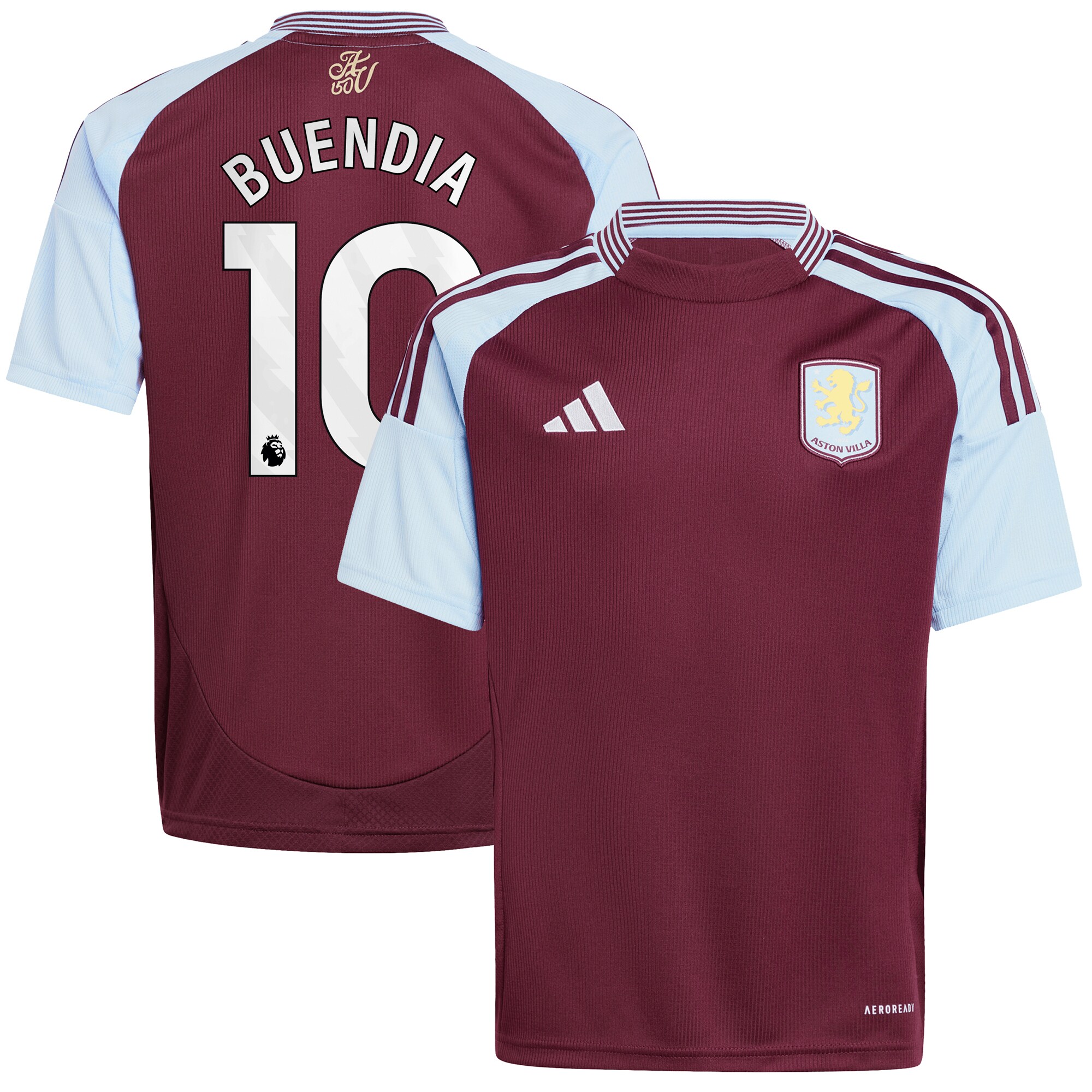 aston villa adidas home shirt 2024-25 – kids with buendia 10 printing Collection | Official Aston Villa Shirts