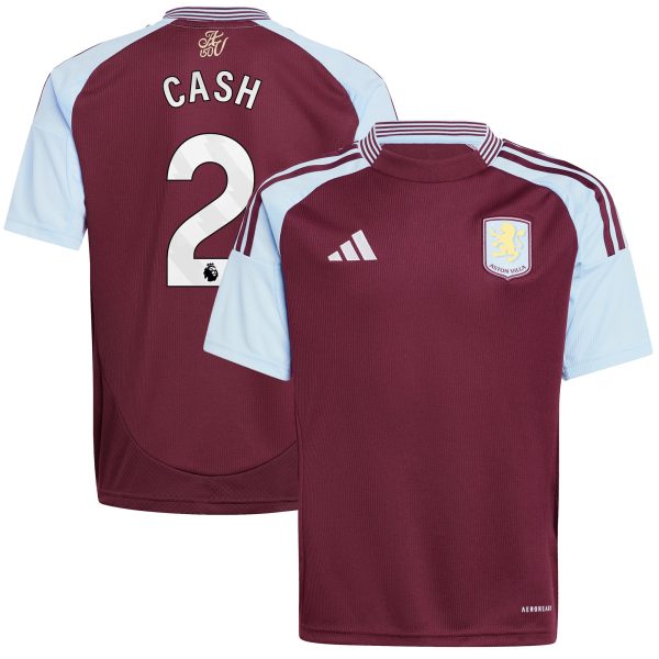 aston villa adidas home shirt 2024-25 – kids with cash 2 printing Collection | Official Aston Villa Shirts