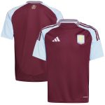 aston villa adidas home shirt 2024-25 – kids with custom printing Collection | Official Aston Villa Shirts