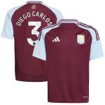 aston villa adidas home shirt 2024-25 – kids with diego carlos 3 printing Collection | Official Aston Villa Shirts