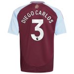 aston villa adidas home shirt 2024-25 – kids with diego carlos 3 printing Collection | Official Aston Villa Shirts