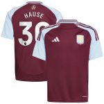 aston villa adidas home shirt 2024-25 – kids with hause 30 printing Collection | Official Aston Villa Shirts