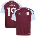 aston villa adidas home shirt 2024-25 – kids with jaden 19 printing Collection | Official Aston Villa Shirts