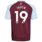 aston villa adidas home shirt 2024-25 – kids with jaden 19 printing Collection | Official Aston Villa Shirts