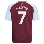 aston villa adidas home shirt 2024-25 – kids with john mcginn 7 printing Collection | Official Aston Villa Shirts