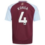 aston villa adidas home shirt 2024-25 – kids with konsa 4 printing Collection | Official Aston Villa Shirts