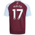 aston villa adidas home shirt 2024-25 – kids with malen 17 printing Collection | Official Aston Villa Shirts