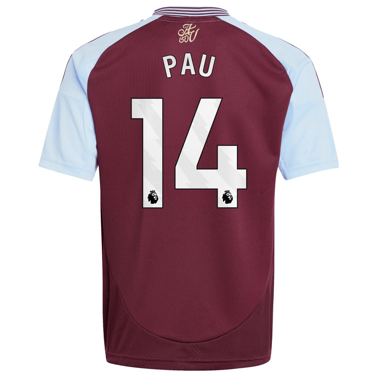 aston villa adidas home shirt 2024-25 – kids with pau 14 printing Collection | Official Aston Villa Shirts