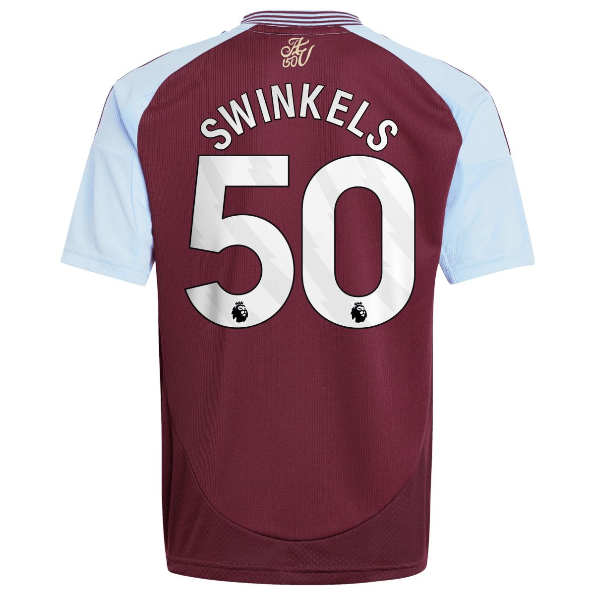 aston villa adidas home shirt 2024-25 – kids with swinkels 50 printing Collection | Official Aston Villa Shirts
