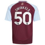 aston villa adidas home shirt 2024-25 – kids with swinkels 50 printing Collection | Official Aston Villa Shirts