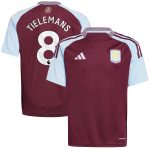 aston villa adidas home shirt 2024-25 – kids with tielemans 8 printing Collection | Official Aston Villa Shirts