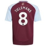 aston villa adidas home shirt 2024-25 – kids with tielemans 8 printing Collection | Official Aston Villa Shirts