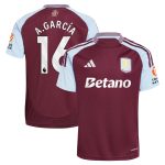 aston villa adidas home shirt 2024-25 with a.garcía 16 printing Collection | Official Aston Villa Shirts