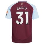aston villa adidas home shirt 2024-25 with bailey 31 printing Collection | Official Aston Villa Shirts