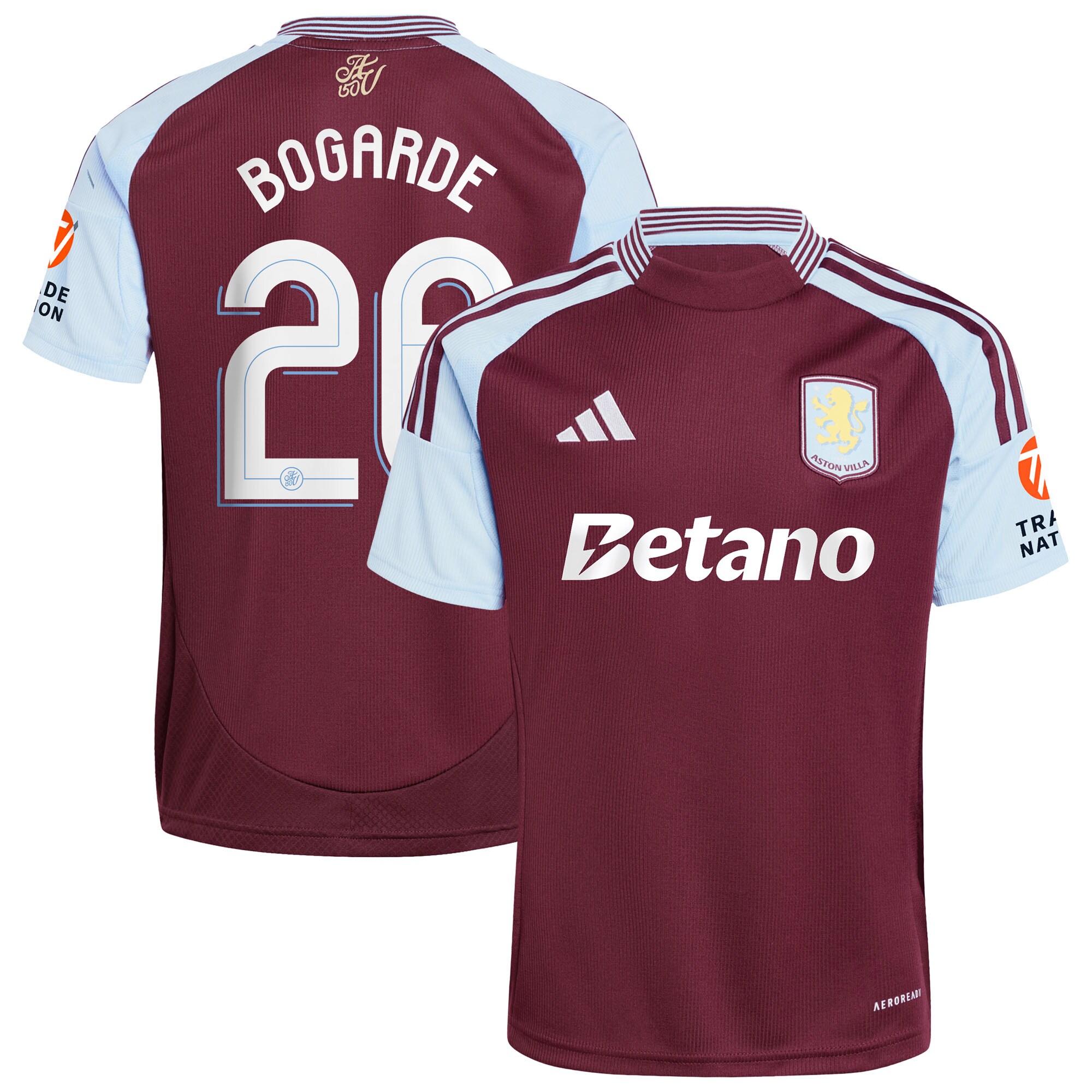 aston villa adidas home shirt 2024-25 with bogarde 26 cup printing Collection | Official Aston Villa Shirts