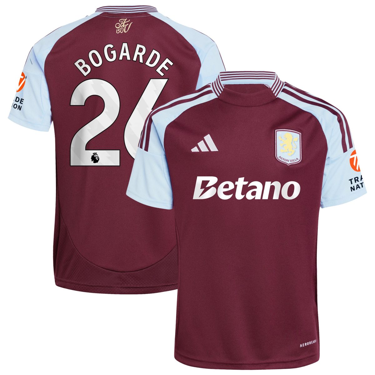 aston villa adidas home shirt 2024-25 with bogarde 26 printing Collection | Official Aston Villa Shirts