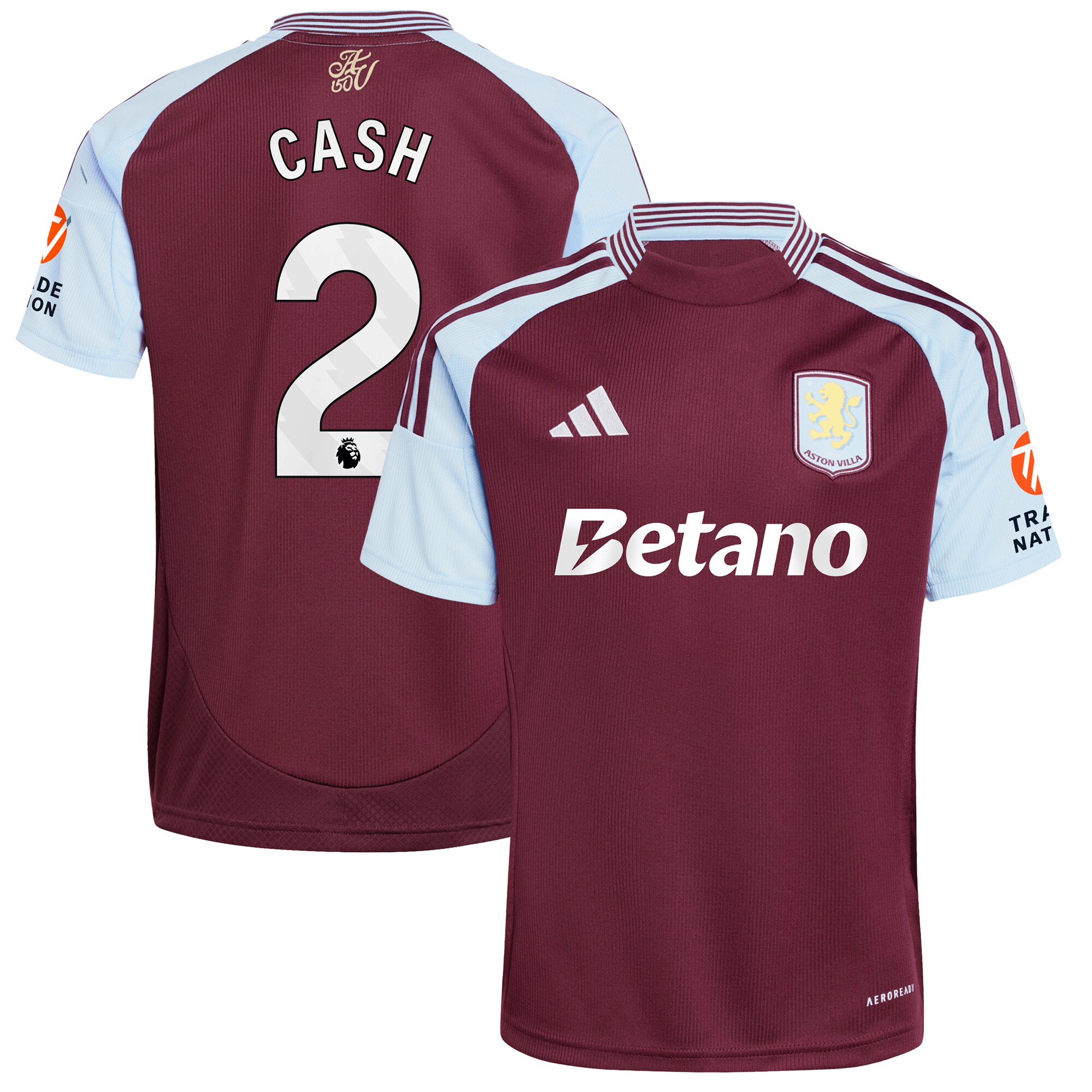 aston villa adidas home shirt 2024-25 with cash 2 printing Collection | Official Aston Villa Shirts