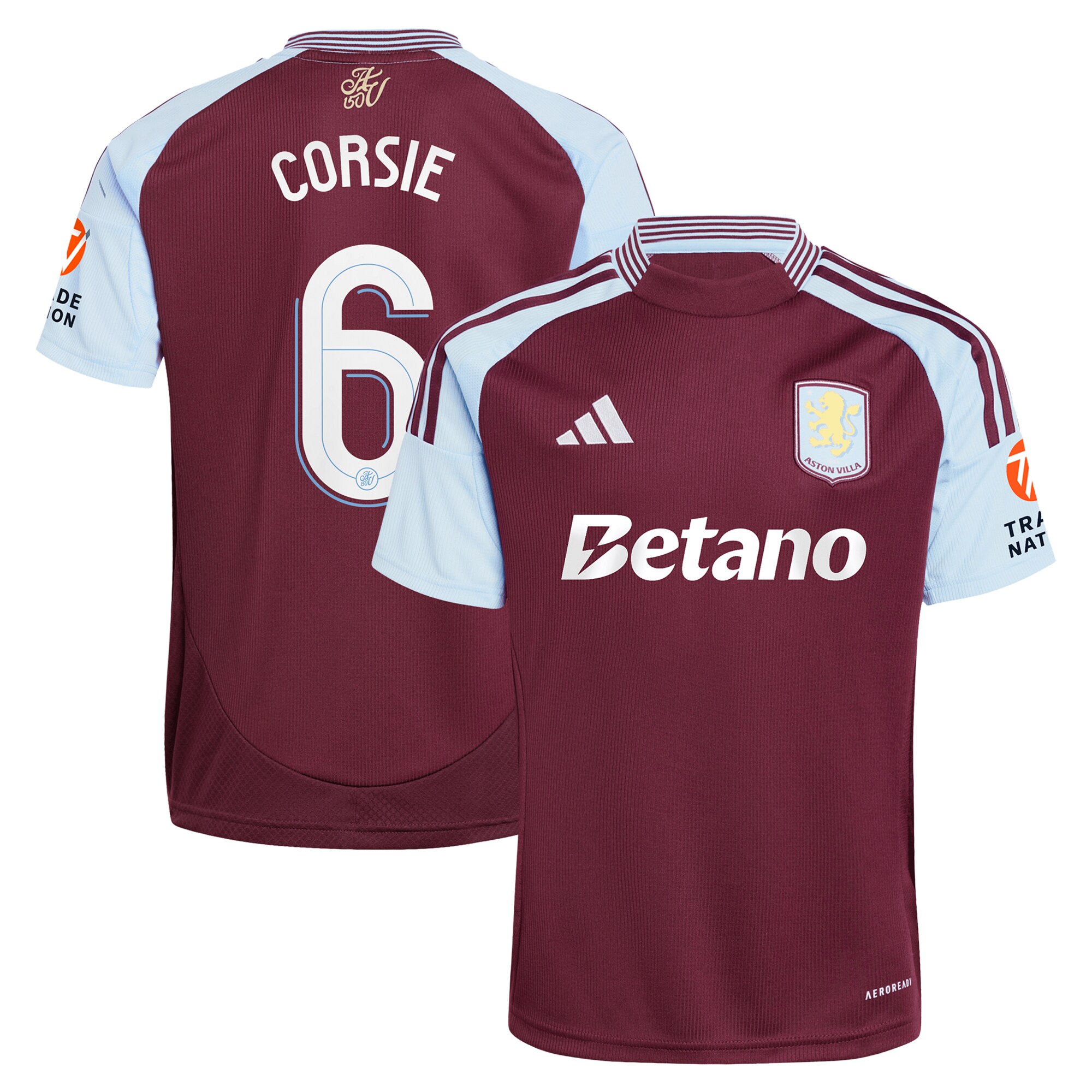aston villa adidas home shirt 2024-25 with corsie 6 cup printing Collection | Official Aston Villa Shirts