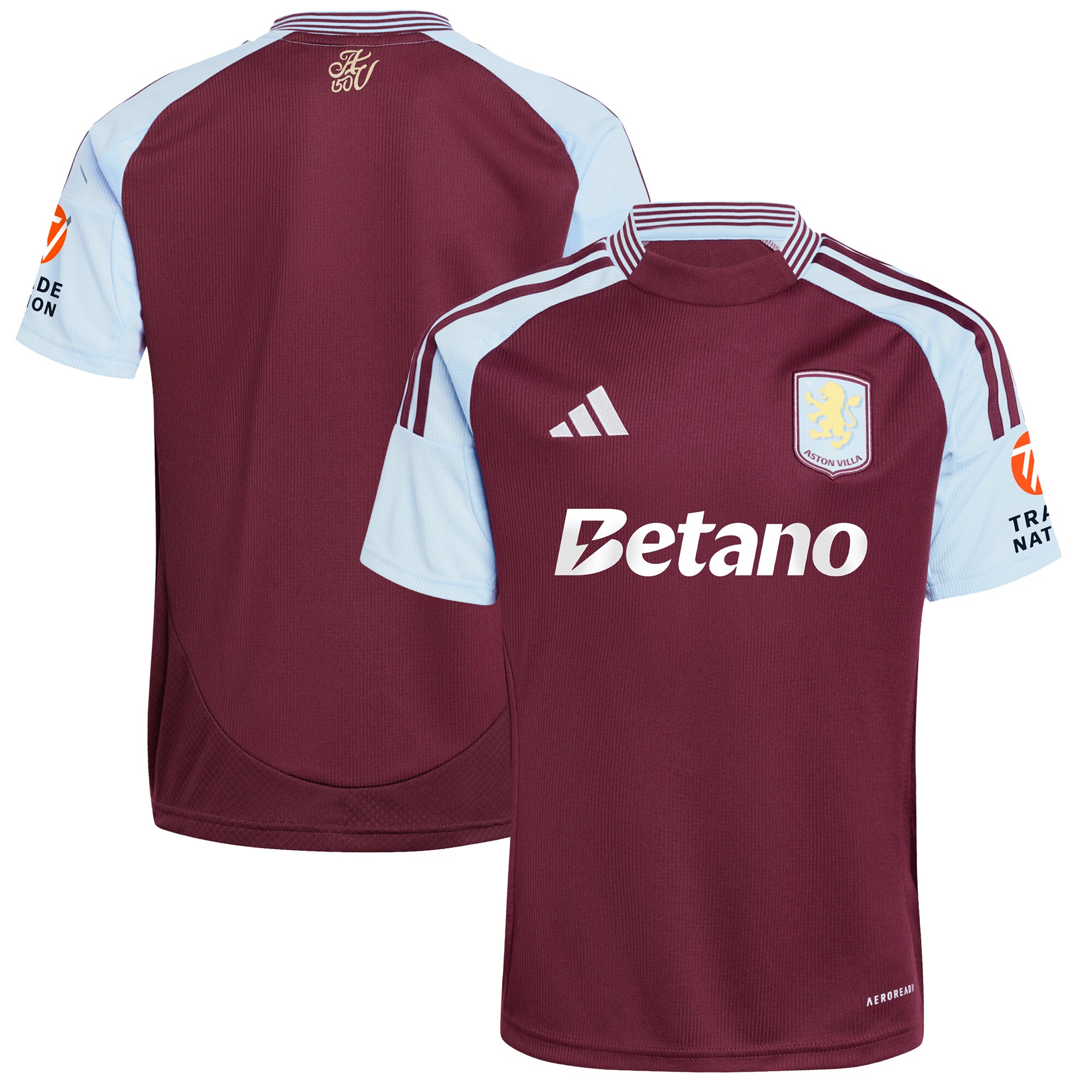 aston villa adidas home shirt 2024-25 with custom printing Collection | Official Aston Villa Shirts