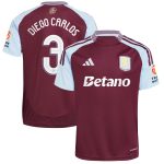 aston villa adidas home shirt 2024-25 with diego carlos 3 cup printing Collection | Official Aston Villa Shirts
