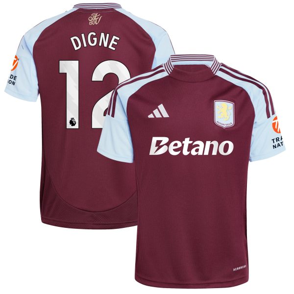 aston villa adidas home shirt 2024-25 with digne 12 printing Collection | Official Aston Villa Shirts