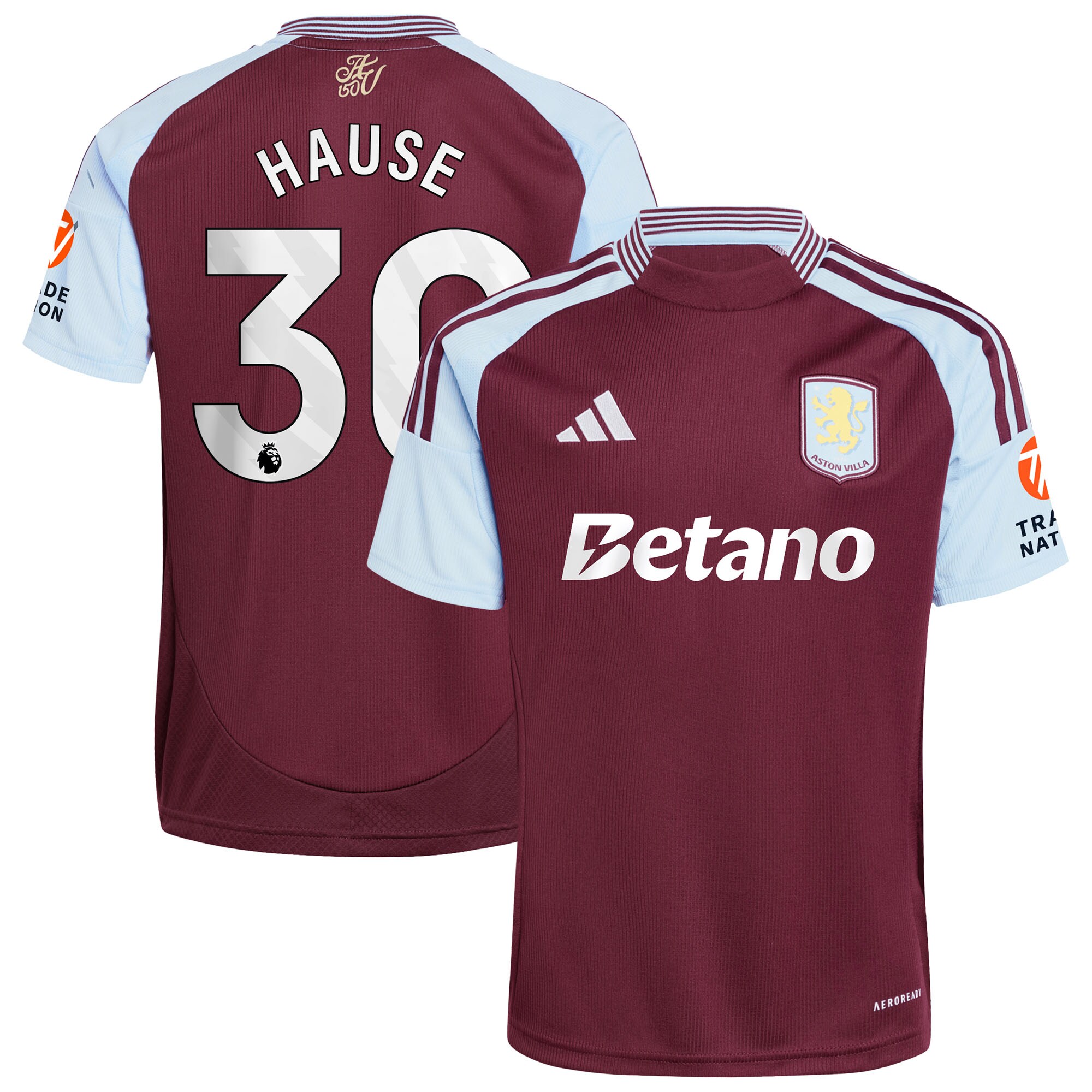 aston villa adidas home shirt 2024-25 with hause 30 printing Collection | Official Aston Villa Shirts