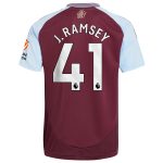 aston villa adidas home shirt 2024-25 with j. ramsey 41 printing Collection | Official Aston Villa Shirts