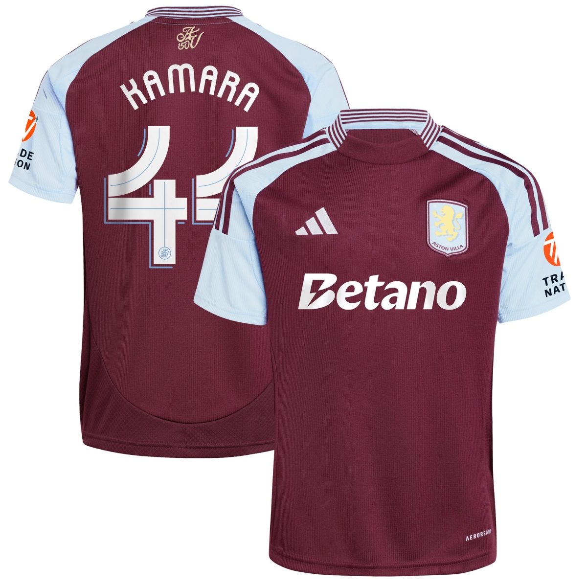 aston villa adidas home shirt 2024-25 with kamara 44 cup printing Collection | Official Aston Villa Shirts