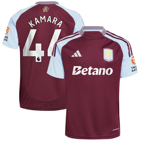 aston villa adidas home shirt 2024-25 with kamara 44 printing Collection | Official Aston Villa Shirts