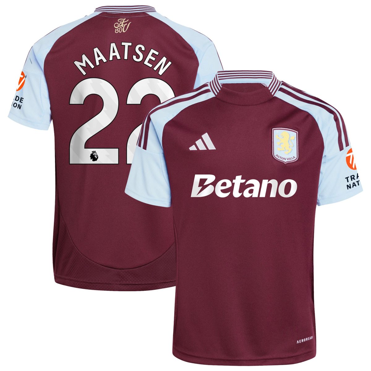 aston villa adidas home shirt 2024-25 with maatsen 22 printing Collection | Official Aston Villa Shirts