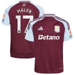 aston villa adidas home shirt 2024-25 with malen 17 printing Collection | Official Aston Villa Shirts