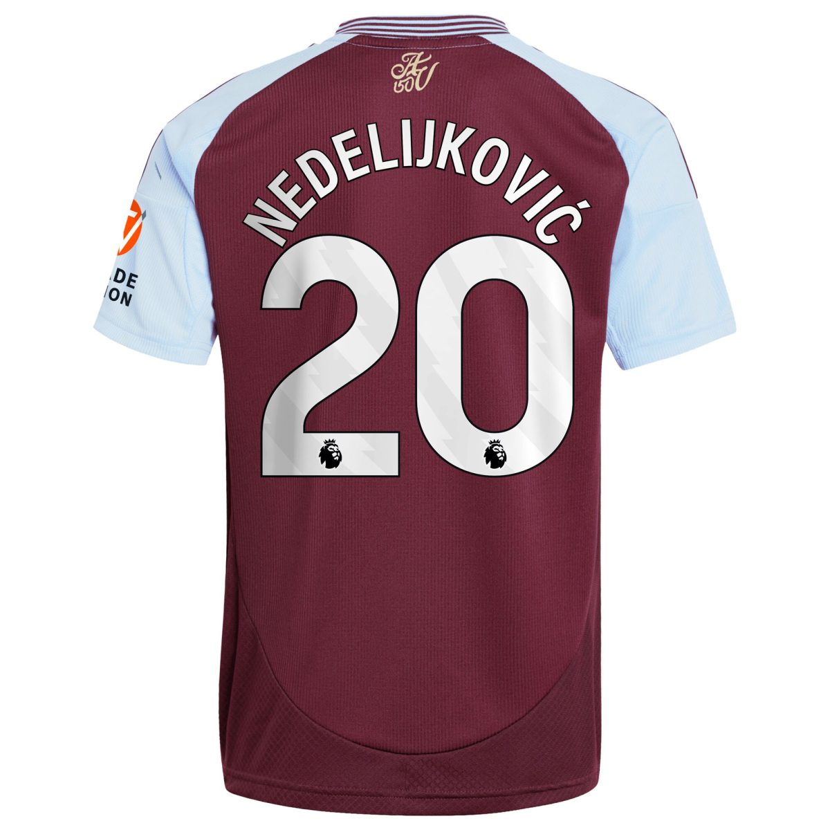 aston villa adidas home shirt 2024-25 with nedeljković 20 printing Collection | Official Aston Villa Shirts